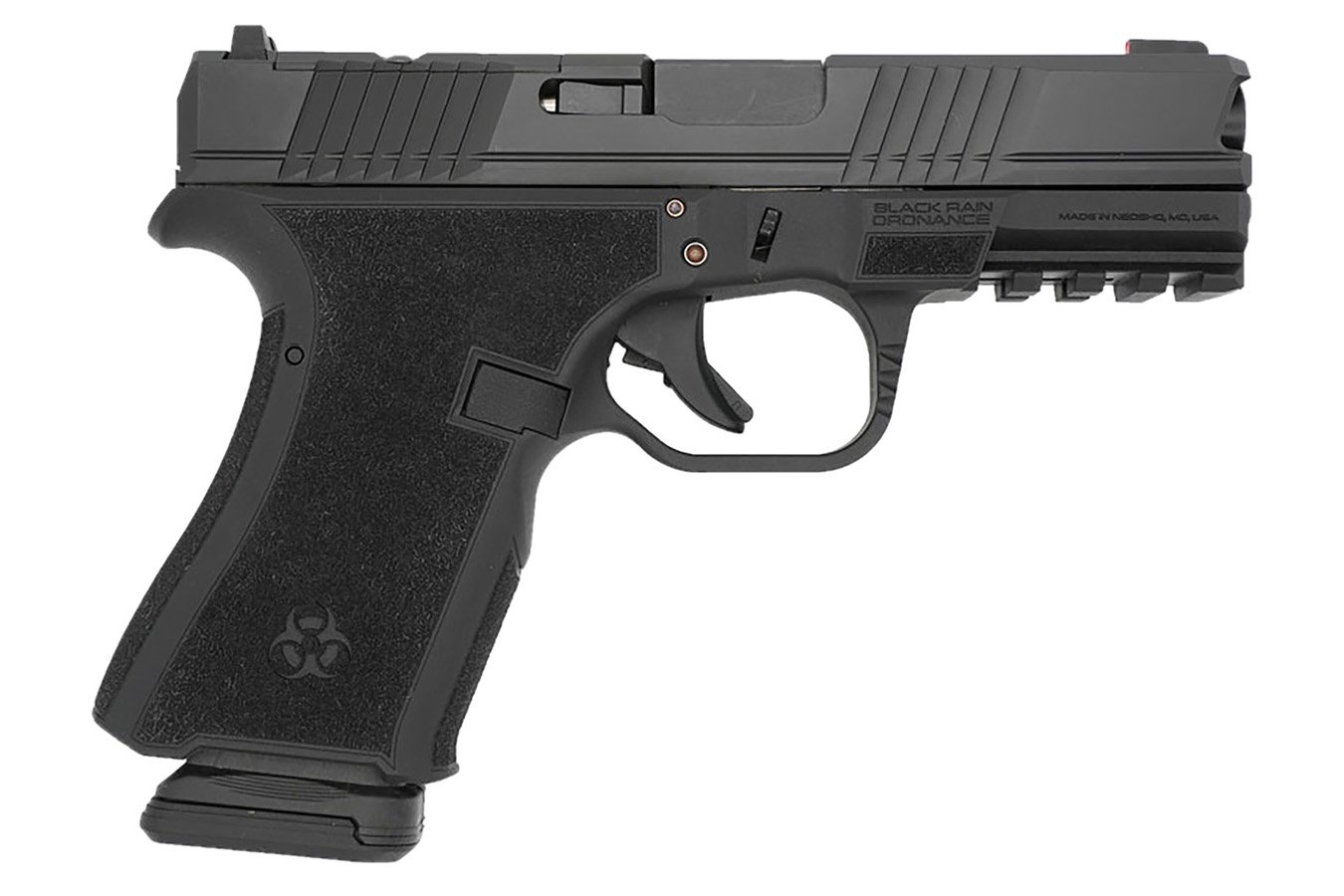 Black Rain Ordnance Frontline Compact Frame 9mm Luger Pistol with Optic Ready/Serrated Slide