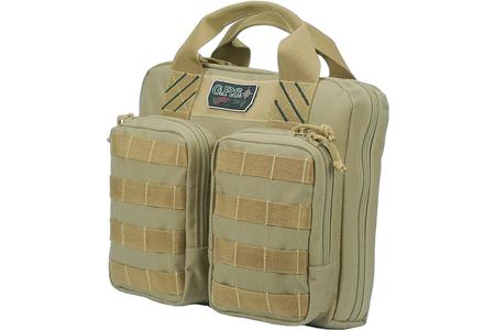 GPS T1411PCT    TACTICAL DBL PISTOL CASE       TAN