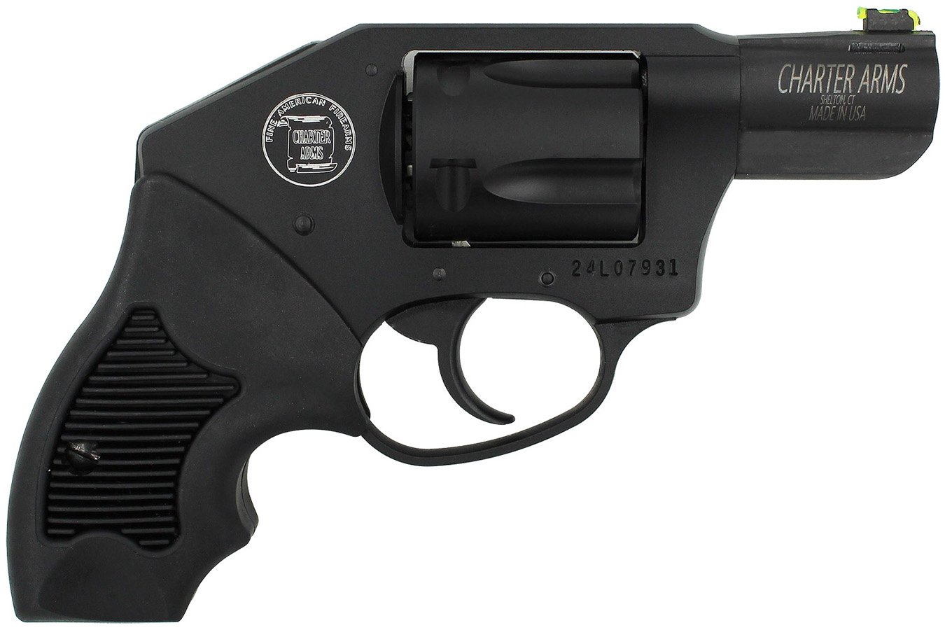 Charter Arms Undercover Lite Off Duty 38 Special Pistol with Black Rubber Grips