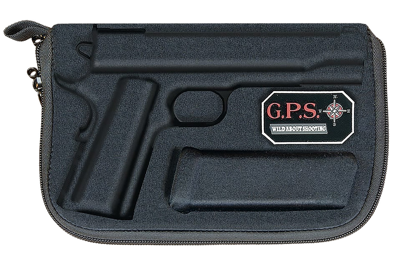 Gps Custom Molded Case With Lockable Zippers Internal Magazine Holder