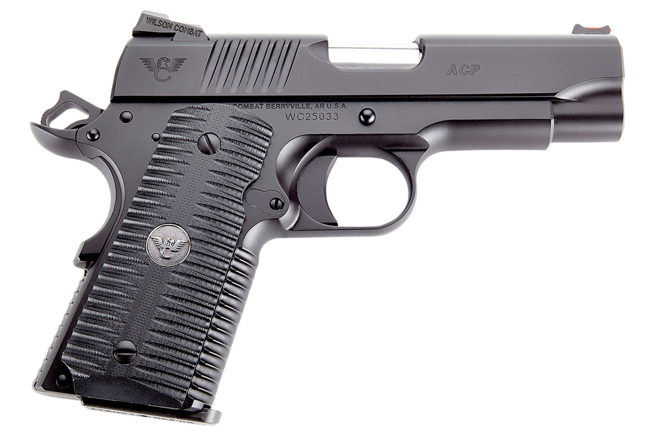 Wilson Combat ACP Compact Frame 9mm Luger Pistol with Black G10 Eagle Claw Grip