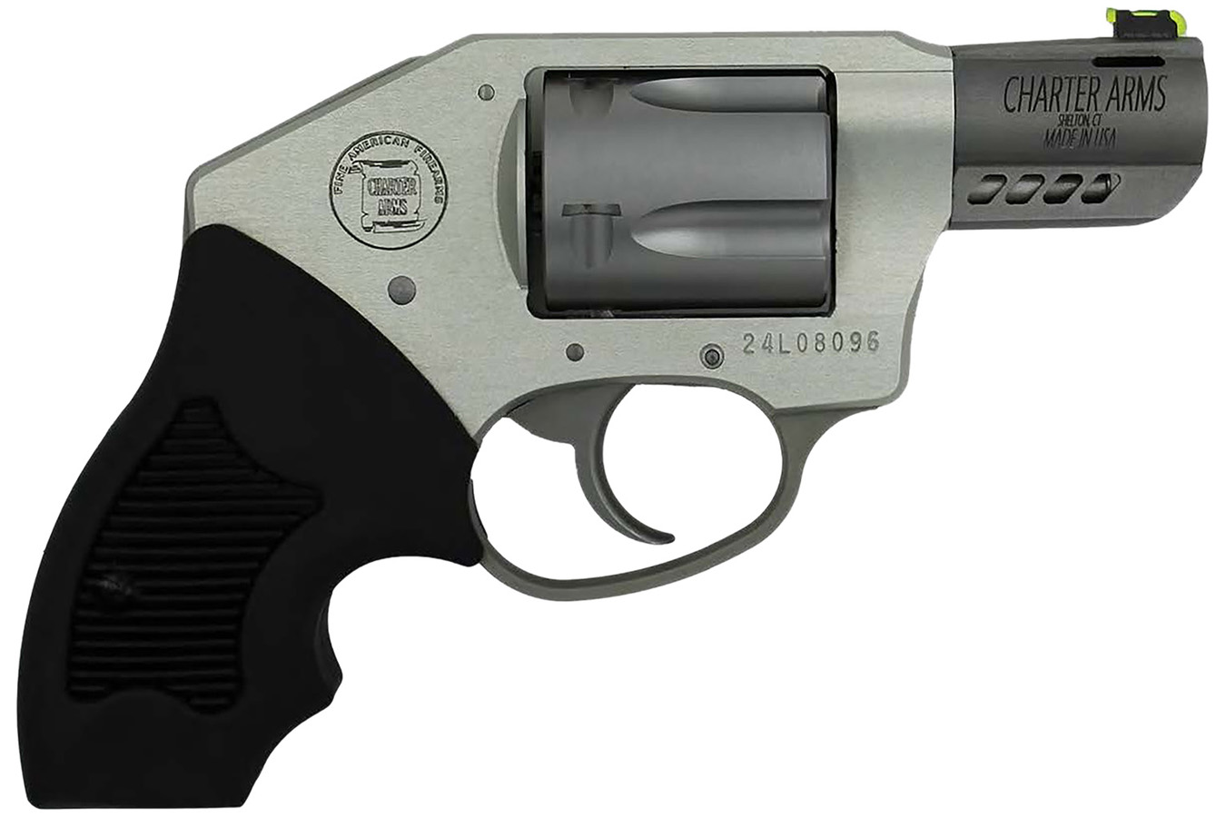 Charter Arms Off Duty Coyote 380 ACP Pistol with Finger Grooved Rubber Grip