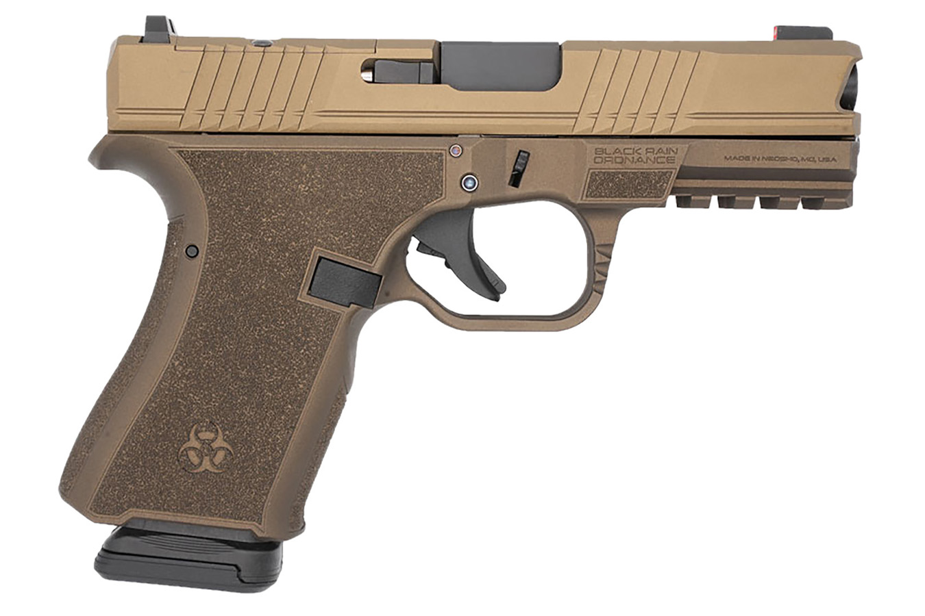 Black Rain Ordnance Frontline Compact Frame 9mm Luger Pistol with Midnight Bronze Cerakote Finish