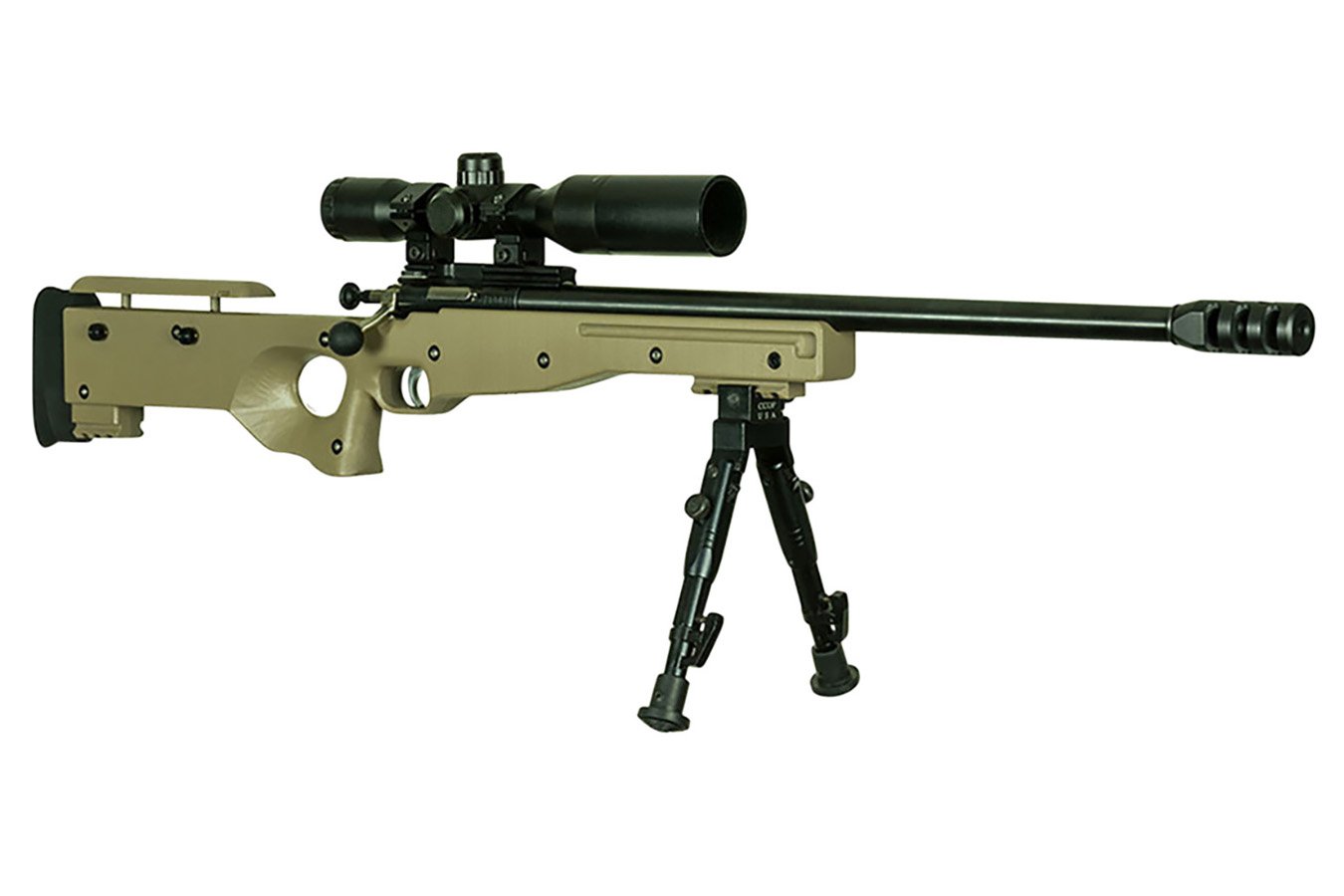 Keystone Precision Complete Package Youth 22 WMR Bolt Action Rifle with 4x28 Combat Scope w/Sunshade