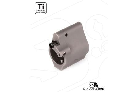 AR-15 SOLID TITANIUM ADJUSTABLE GAS BLOCK .625 GRAY