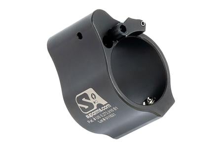 AR-15 SOLID ADJUSTABLE GAS BLOCK .875 BLACK