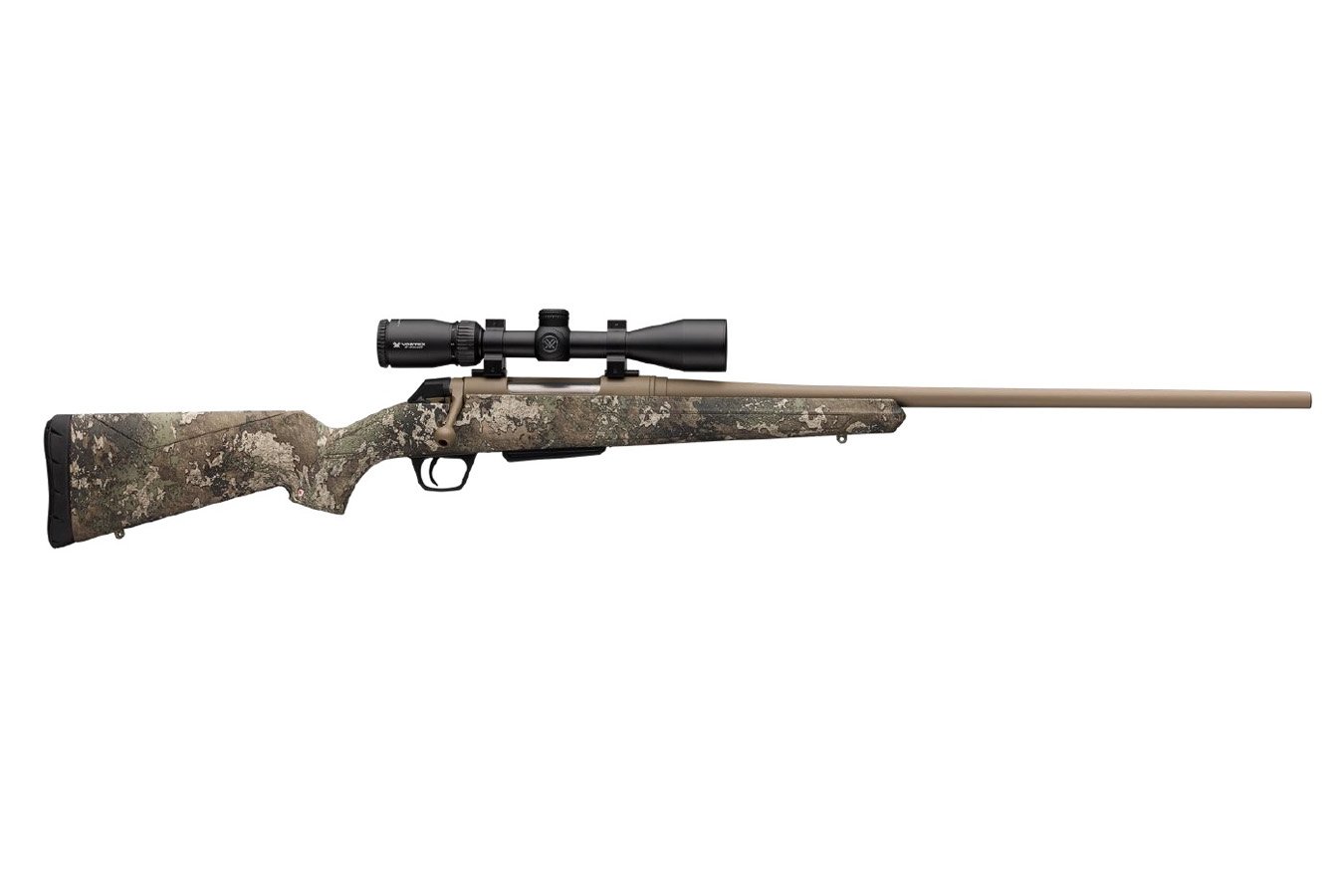 Winchester XPR Vortex Scope Combo 6.5 PRC Bolt Action Rifle with Truetimber Strata Camo