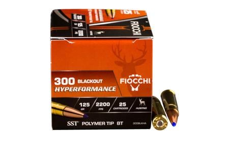 300 AAC BLACKOUT 125GR HORNADY SUPER SHOCK TIP 25/BOX