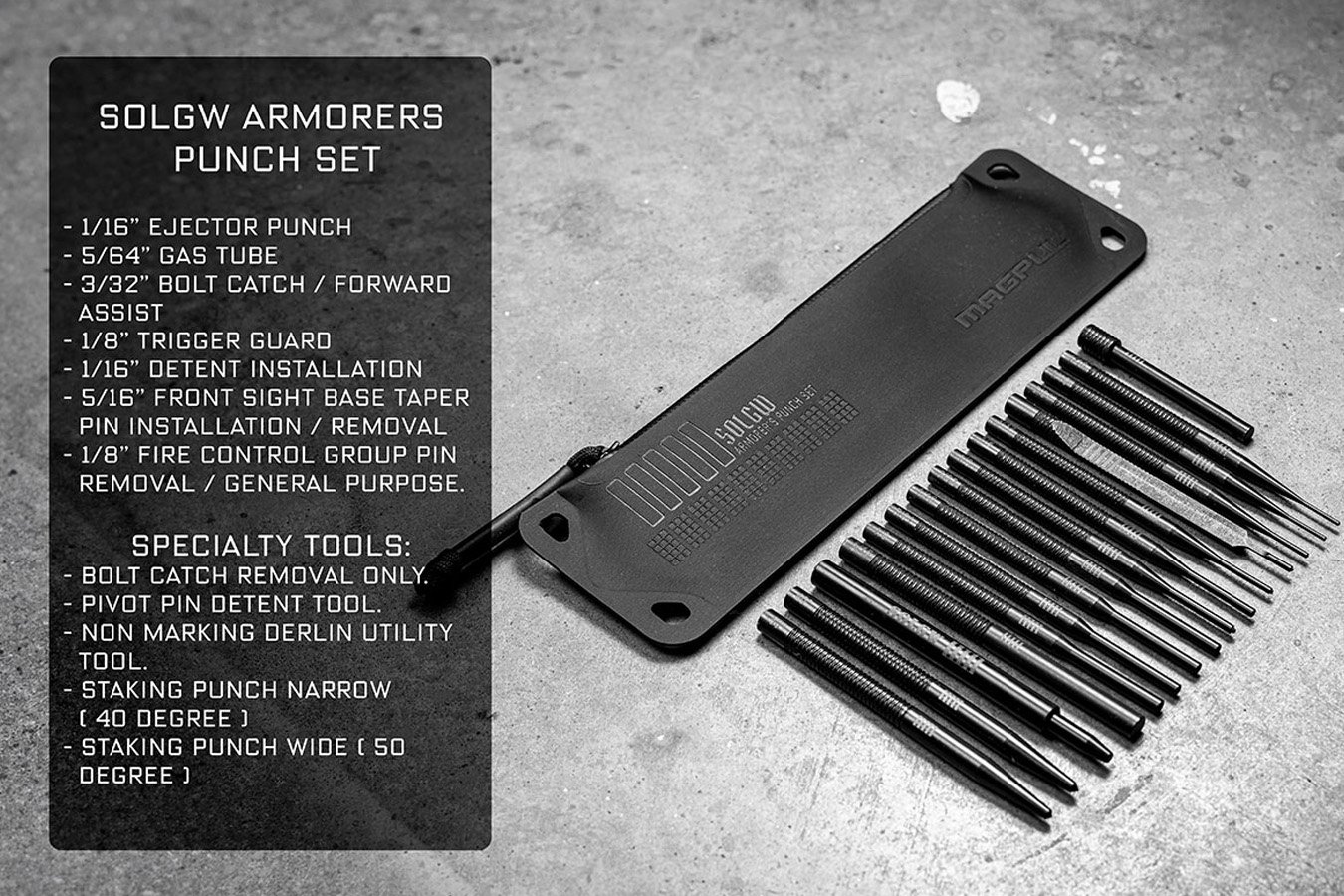 Sons Of Liberty Gun Works 16 Piece Armorer's Punch Kit