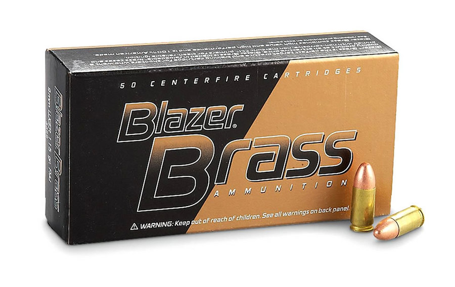 CCI 9mm Luger 124 gr FMJ Blazer Brass 1000 Round Case Sportsman's