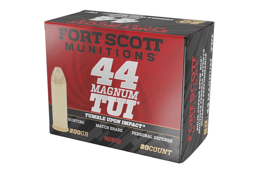 Fort Scott Munitions 44 Magnum 200 Grain Solid Copper Spun Tumble Upon Impact 20/Box