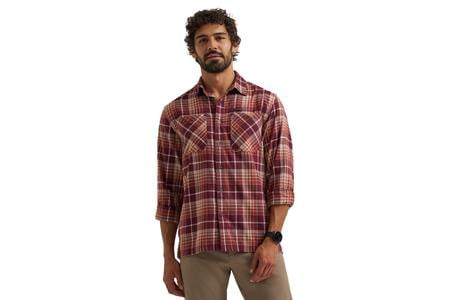 ATG WRANGLER ADVENTURE 365 LS PLAID SHIRT