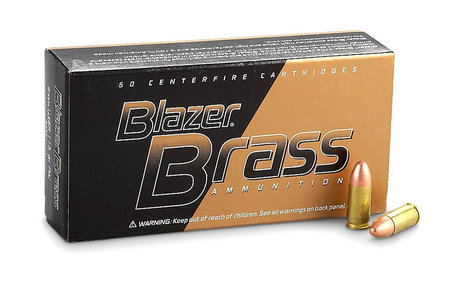 CCI AMMUNITION 9mm Luger 115 gr FMJ Blazer Brass 1000 Rounds