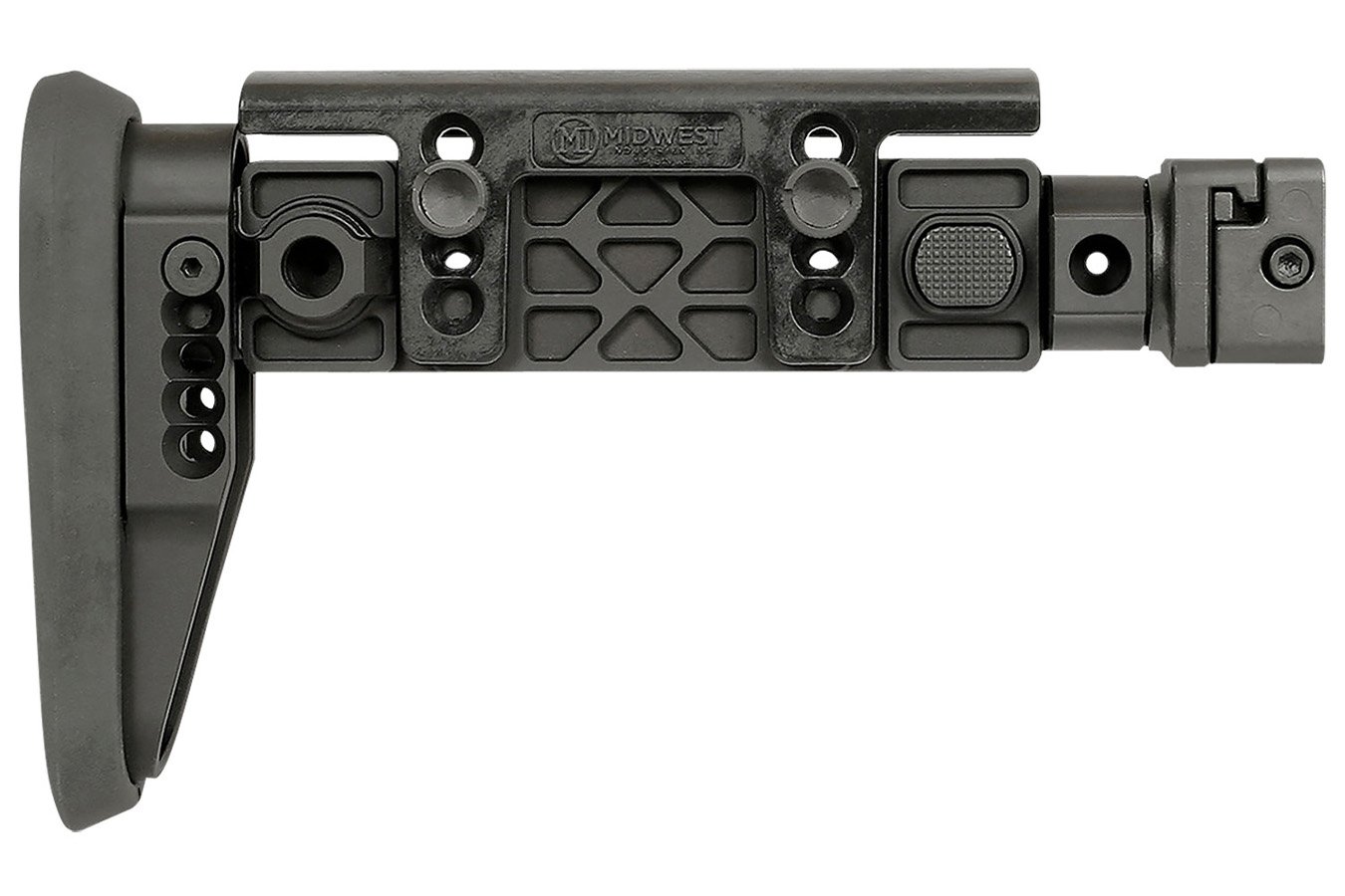 Midwest Industries AK Alpha Side Folding Stock with Adjustable Cheekrest