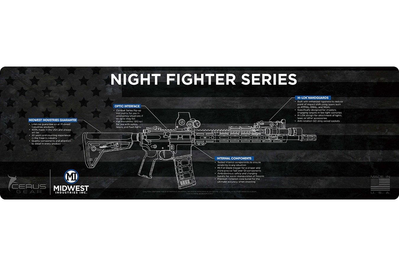 Midwest Industries AR-15 Series Gun Mat 36