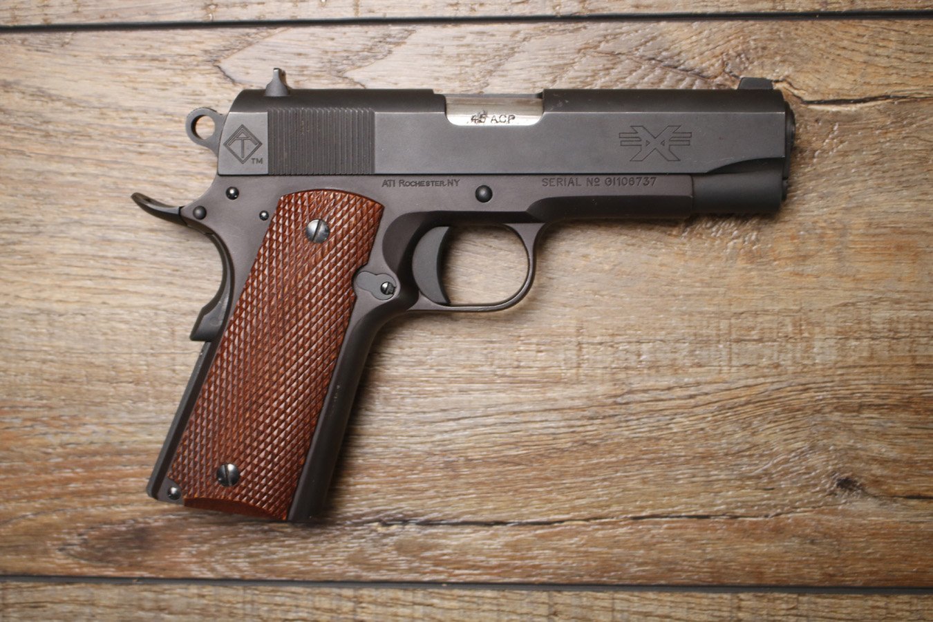 American Tactical M1911 GI 45 ACP Police Trade-in Semi-Auto Pistol (Magazine Not Included)