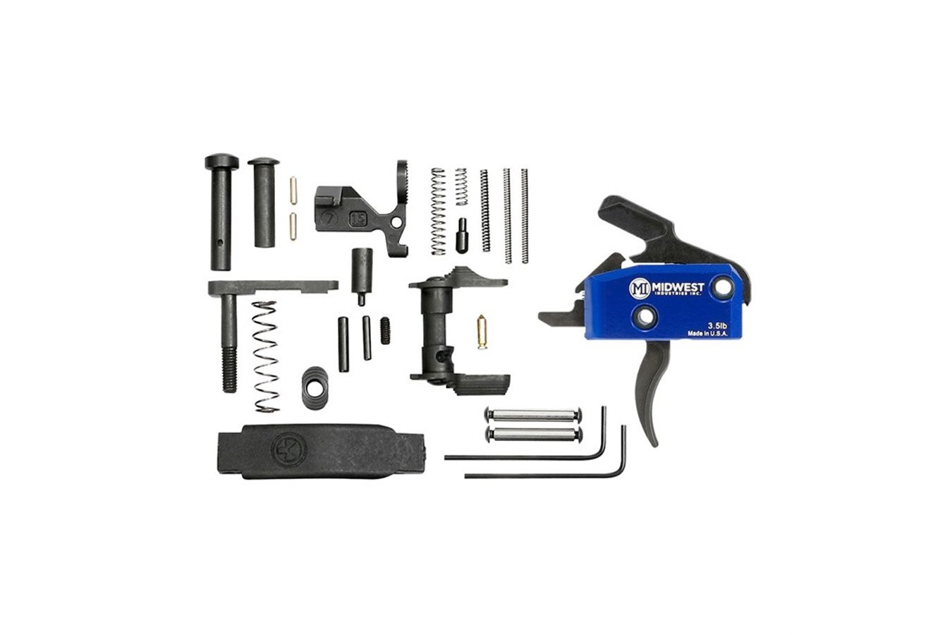 Midwest Industries AR-15 3.5Lb Enhanced Drop n Trigger with Lower Parts Kit