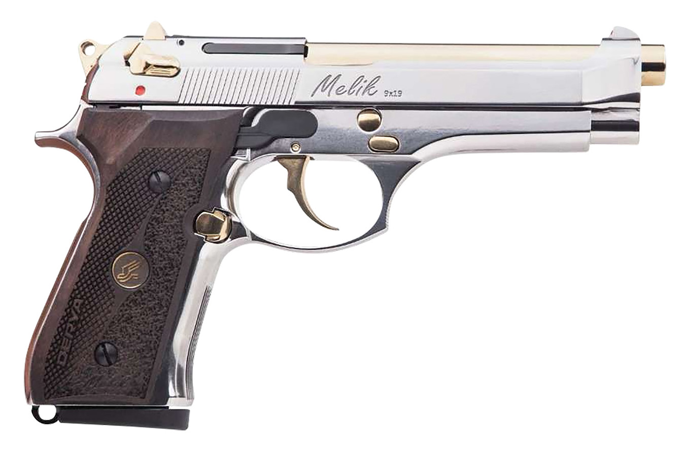Derya Firearms Melik 9mm Luger Pistol with Gold TiN Steel Barrel