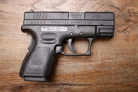 SPRINGFIELD XD-9 SUBCOMPACT 9MM USED 