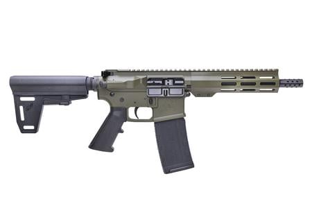 GREAT LAKES FIREARMS AR15 223 WYLDE PISTOL 7.5 IN NITRIDE BARREL OD GREEN FRAME
