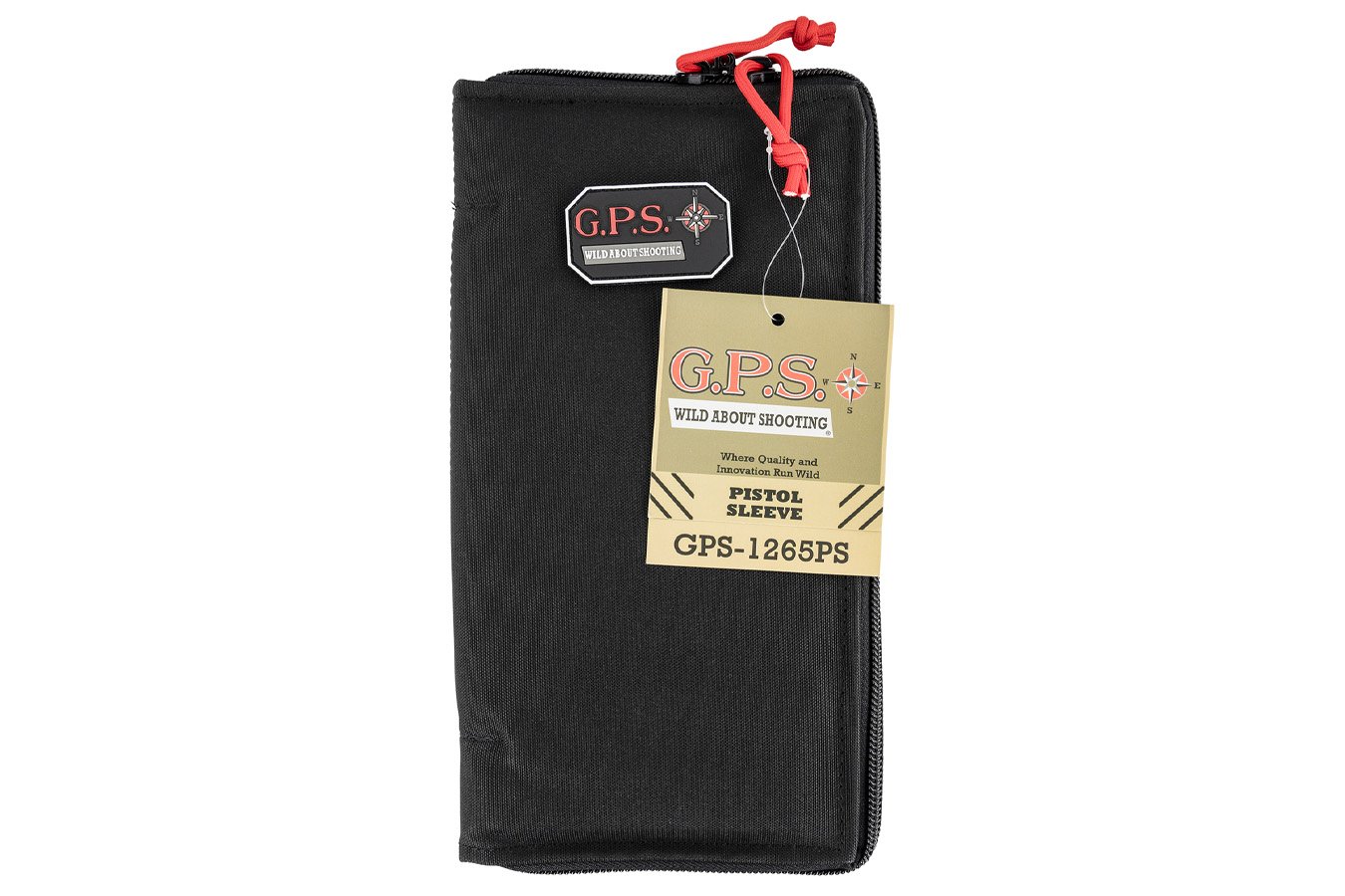 Gps Large Pistol Sleeve with Lockable Zippers and Thin Design that Holds 1 Handgun