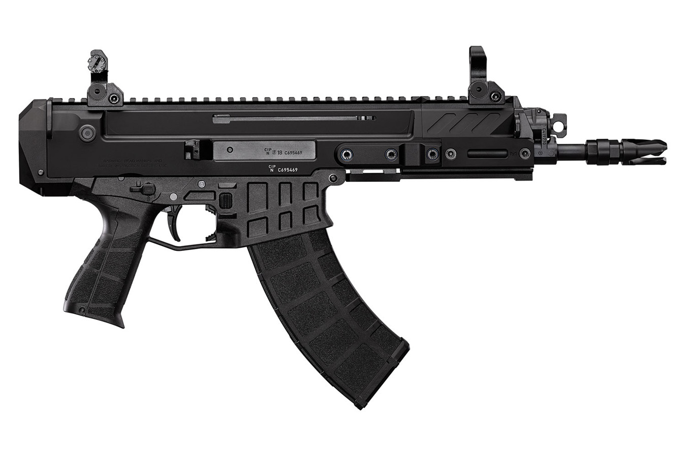CZ Bren 2 MS 7.62x39mm Pistol with Hammer Forged Barrel