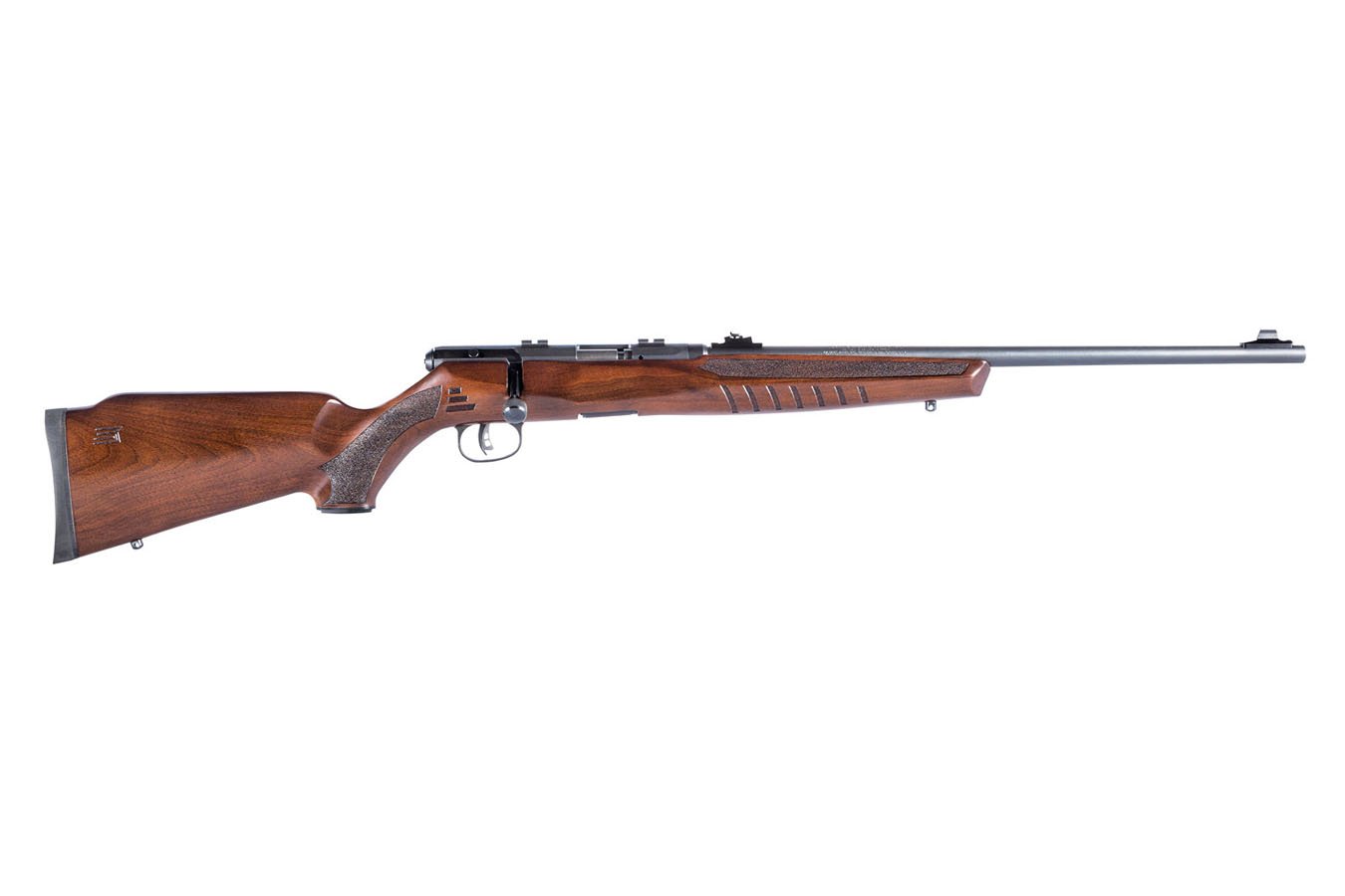 Savage B Series 22 WMR Bolt Action Rifle With Satin Hardwood 
