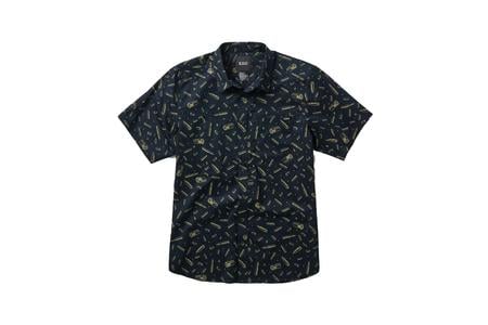 WYATT PRINT BUTTON DOWN SS SHIRT