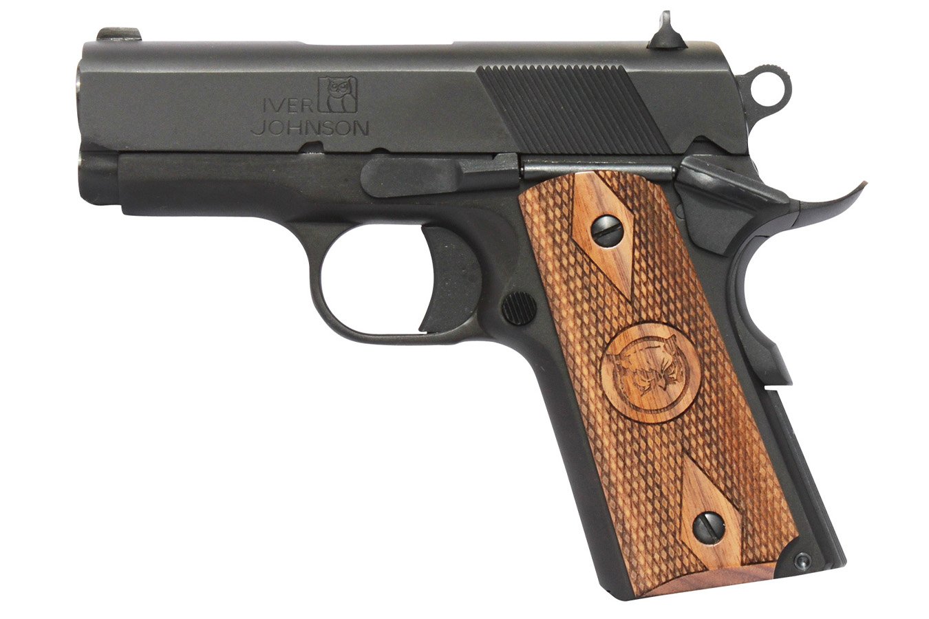 Iver Johnson Thrasher 45 ACP Pistol with Walnut Grips