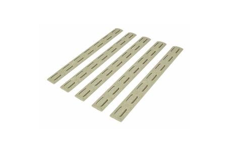 RAIL PANEL KIT 5-PACK M-LOK POLYMER FLAG DARK EARTH 5.5