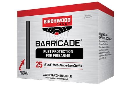 BARRICADE TAKE-ALONG GUN CLOTHS, 25-PAK