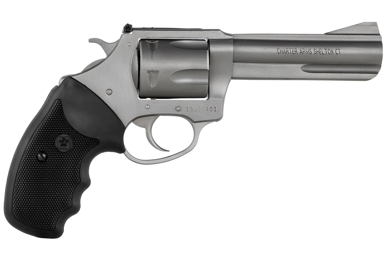 Charter Arms Pitbull 40 S&W Pistol with Grooved Rubber Grips