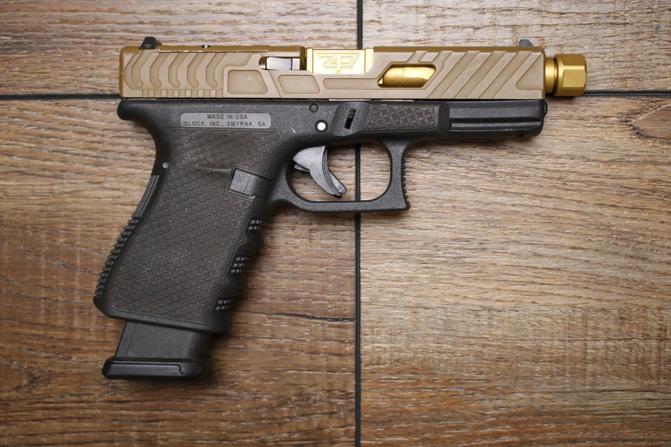 Glock 19 Gen3 9mm Police Trade-in Pistol with Optic Ready Slide and Zaffiri Precision Threaded Barrel