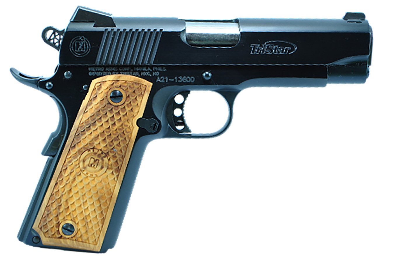 Tristar American Classic Commander 1911 9mm Luger Pistol with Wood Grips