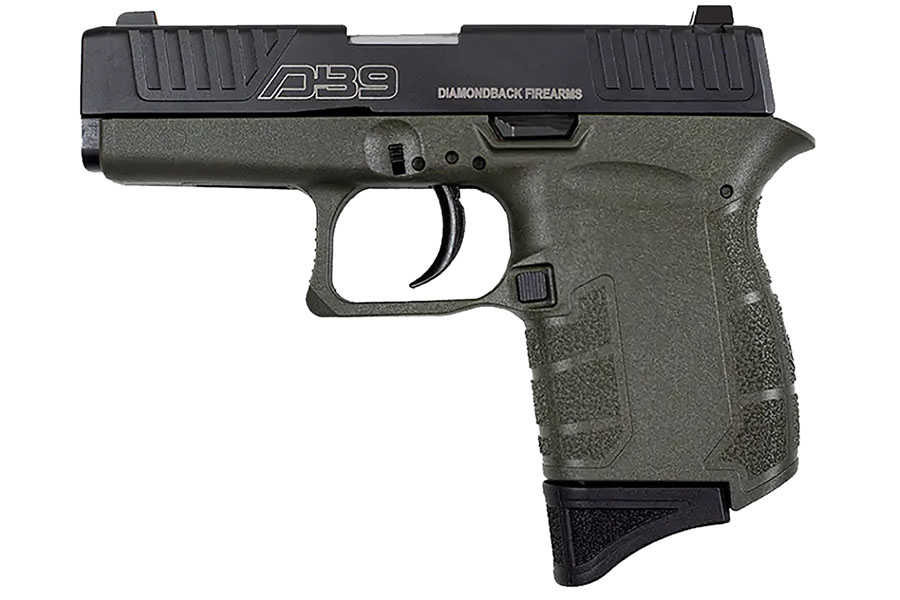 Diamondback DB9 Gen 4  9mm Pistol In OD Green