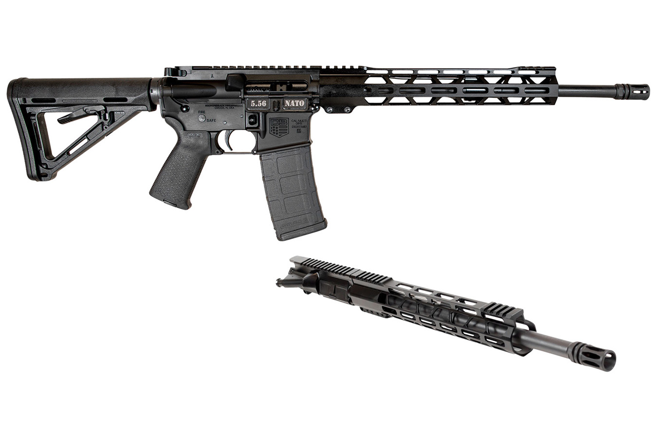 Diamondback DB15 Combo 5.56x45mm NATO & 300 Blackout Rifle with Magpul Carbine Stock