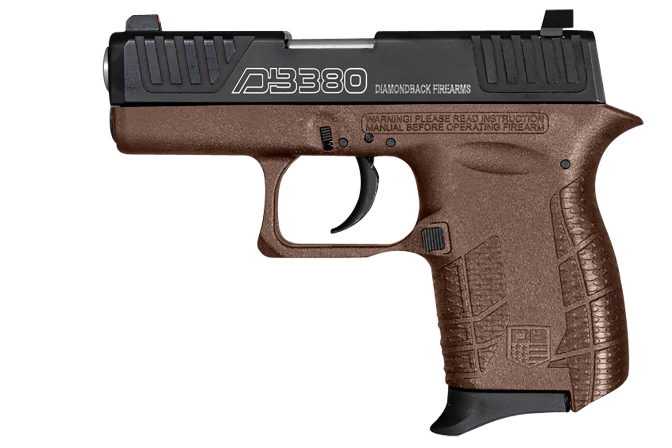 Diamondback DB380 Gen4 Micro-Compact Frame 380 ACP Pistol with Serrated Stainless Steel Slide