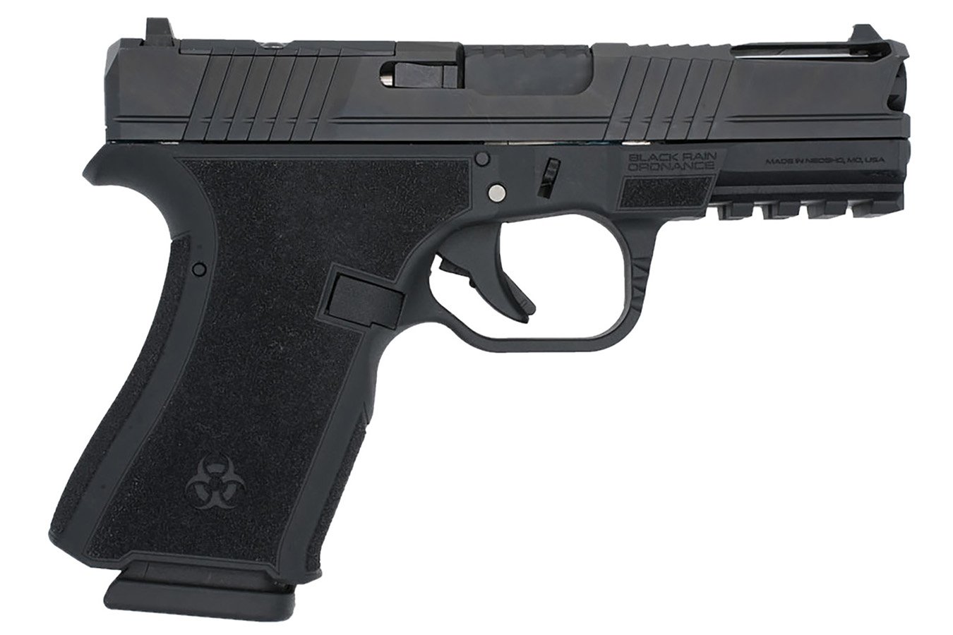 Black Rain Ordnance Frontline+ Compact Frame 9mm Luger Pistol with  Optic Ready Slide