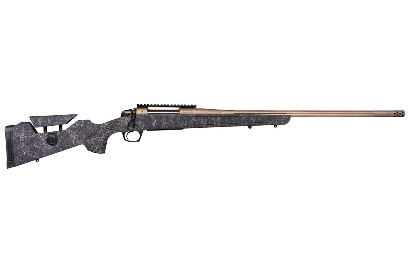 CVA Cascade LRH 308 Win Bolt-Action Rifle with Black/Smoke Stock and Bronze Cerakote Finish