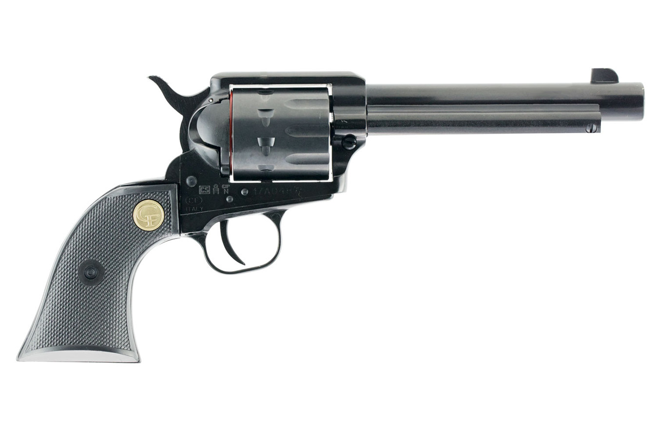 Chiappa SAA 1873 Medium Frame 22 LR/22 WMR Pistol with Black Polymer Grips