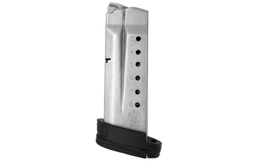SMITH AND WESSON MP SHIELD 9MM 8 RD MAG W/FINGER EXTENSION