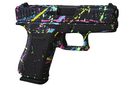 MODEL 43X SLIM-COMPACT 9 MM 3.41 IN BARREL BLACK SPLATTER CERAKOTE