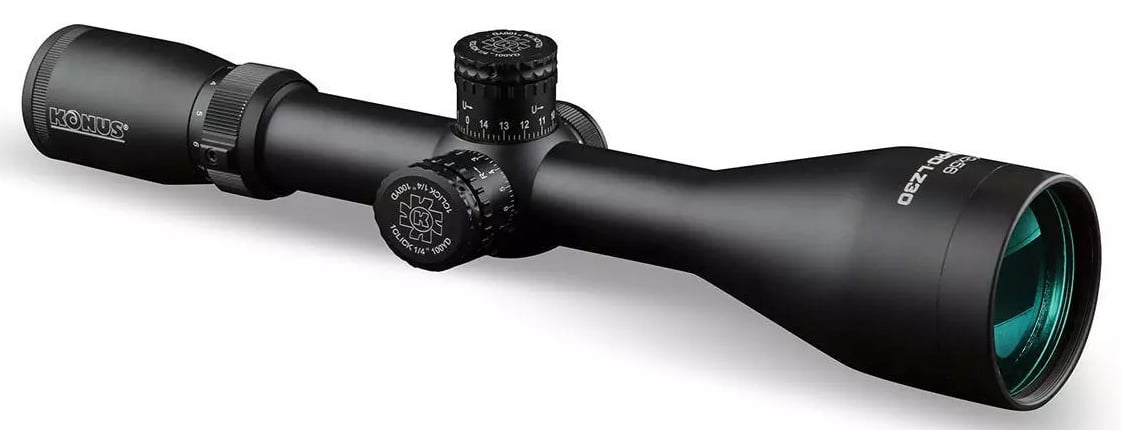 Konus Konus 7181 KonusPro LZ-30 Matte Black 3-12x56mm 30mm Tube Dual Illuminated Engraved 30/30 Crosshair Reticle
