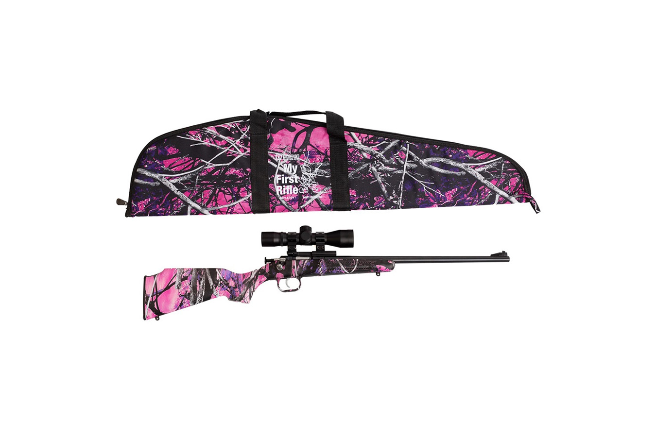 Keystone Crickett 22 LR Bolt Action Rifle with Muddy Girl Camo Case