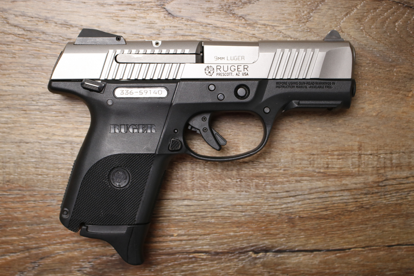 Ruger SR9C 9mm Police Trade-In Pistol with Stainless Slide