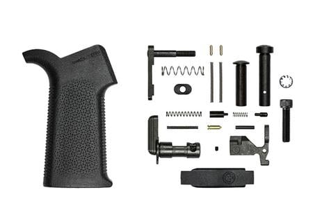 LOWER PARTS KIT W/MOE SL GRIP, NO FCG FOR AR-15 BLACK
