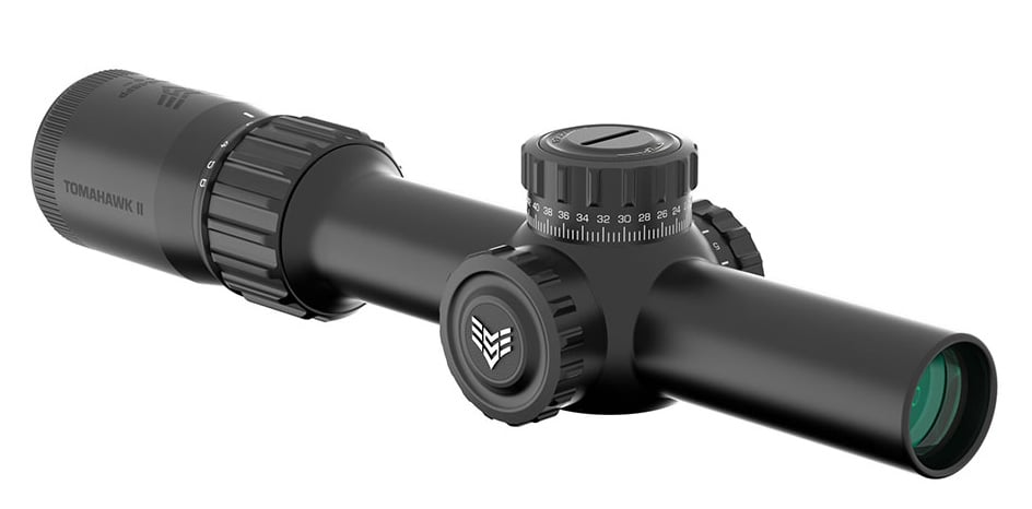Swampfox Optics TOMAHAWK II LPVO 1-6X24MM SFP ILLUMINATED RIFLE SCOPE