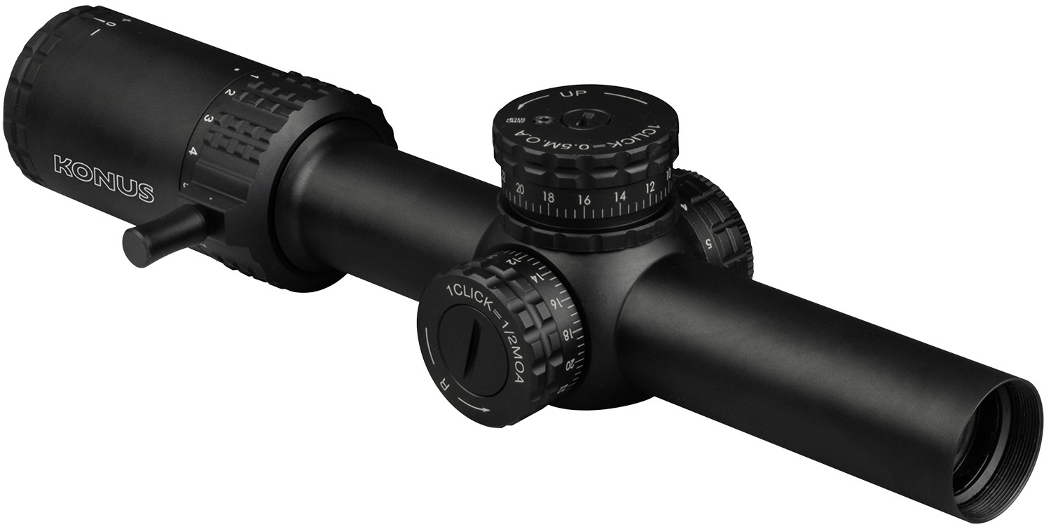 Konus Konus 7193 Sultan 1-10x24 30mm Tube Illuminated Engraved Ballistic Circle Reticle