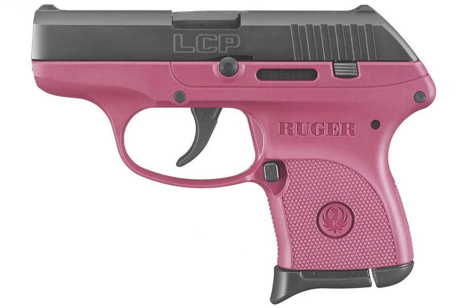 Ruger LCP 380ACP Centerfire Pistol with Raspberry Grip Frame