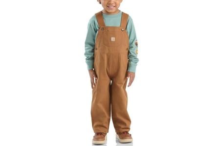 TODDLER BOYS CARHART LS SHIRT CANVAS OVERALL 2PC SET
